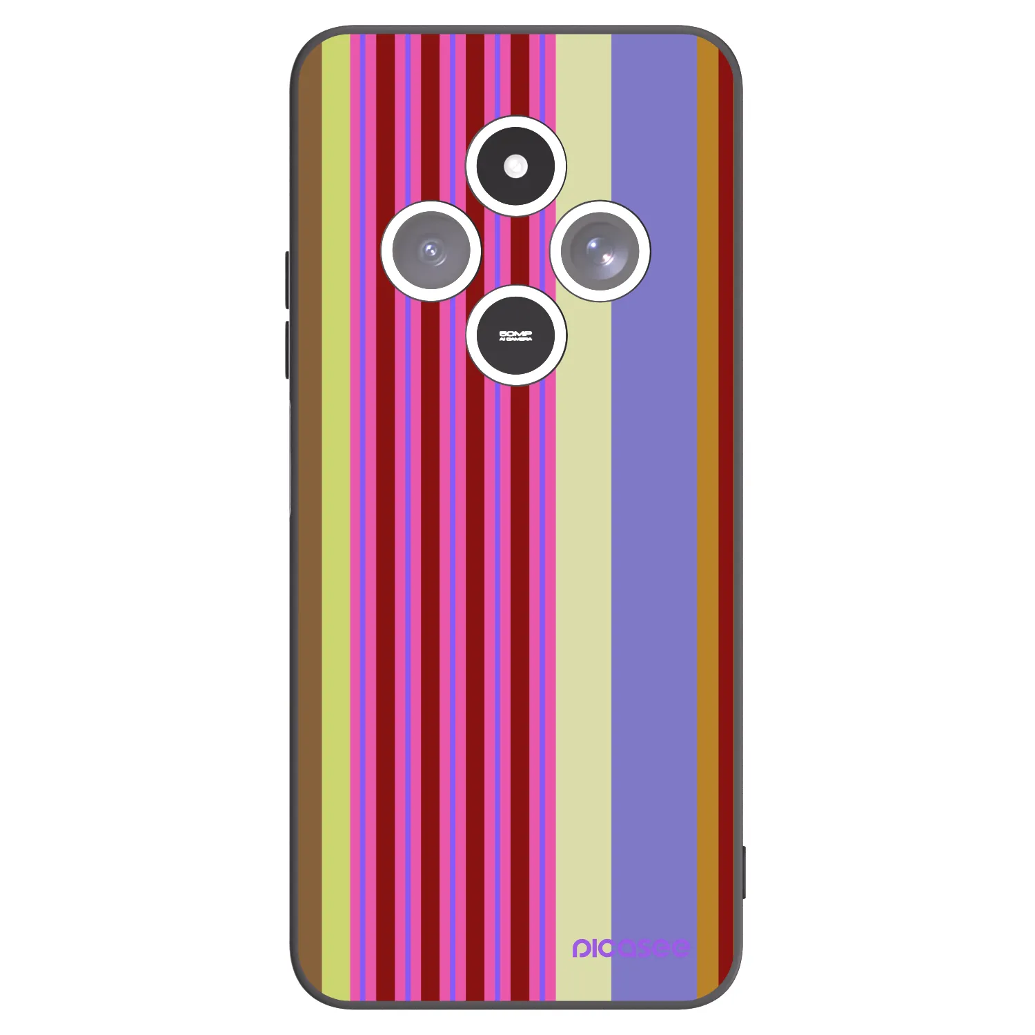 Picasee silikonowe czarne etui na Xiaomi Redmi 14C - Late checkout