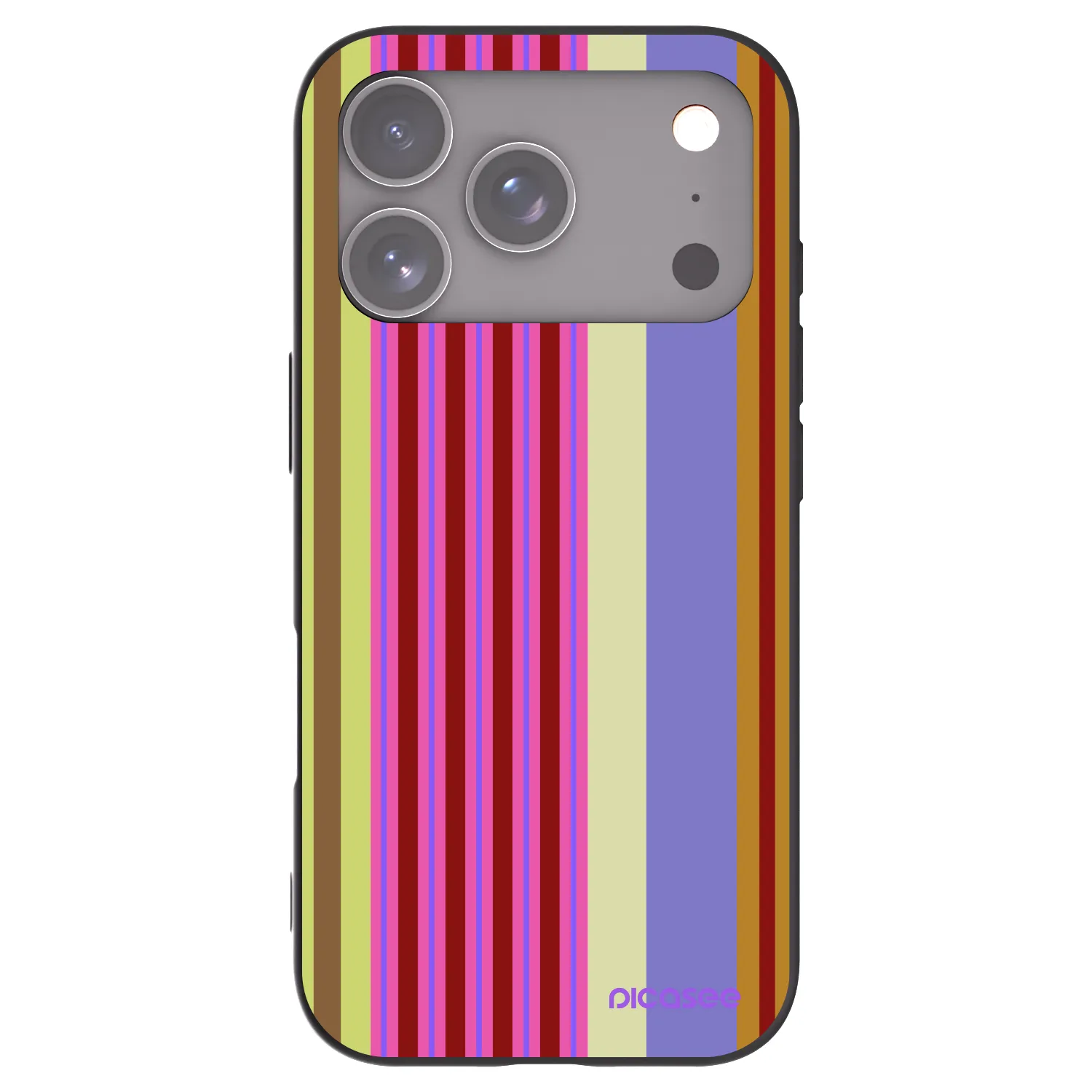 Picasee silikonowe czarne etui na Apple iPhone 17 Pro - Late checkout