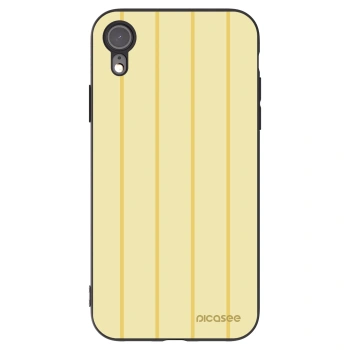 Picasee silikonowe czarne etui na Apple iPhone XR - Liquid sunshine