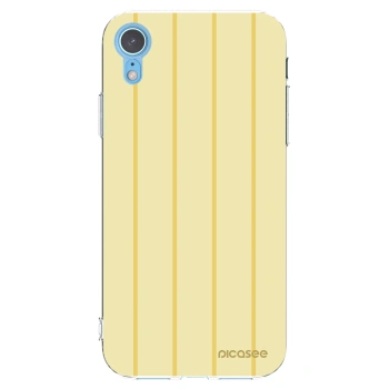Picasee silikonowe przeźroczyste etui na Apple iPhone XR - Liquid sunshine