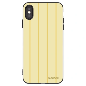Picasee silikonowe czarne etui na Apple iPhone XS Max - Liquid sunshine