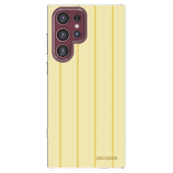 Picasee silikonowe przeźroczyste etui na Samsung Galaxy S22 Ultra 5G - Liquid sunshine