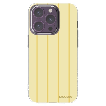 Picasee silikonowe przeźroczyste etui na Apple iPhone 14 Pro - Liquid sunshine