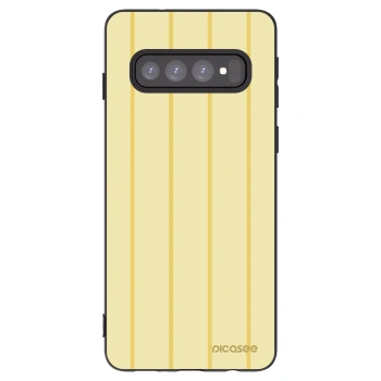 Picasee silikonowe czarne etui na Samsung Galaxy S10 G973 - Liquid sunshine