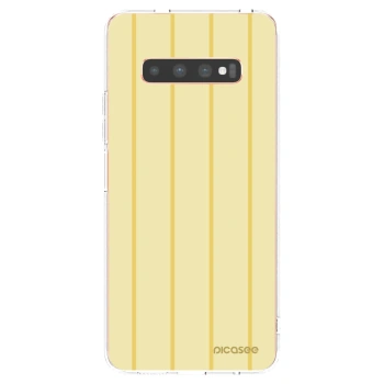 Picasee silikonowe przeźroczyste etui na Samsung Galaxy S10 Plus G975 - Liquid sunshine