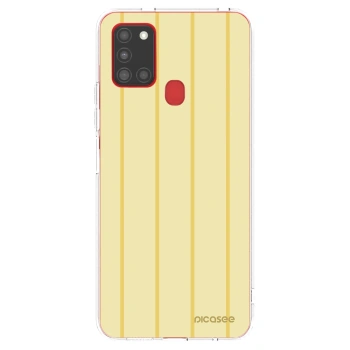 Picasee silikonowe przeźroczyste etui na Samsung Galaxy A21s - Liquid sunshine