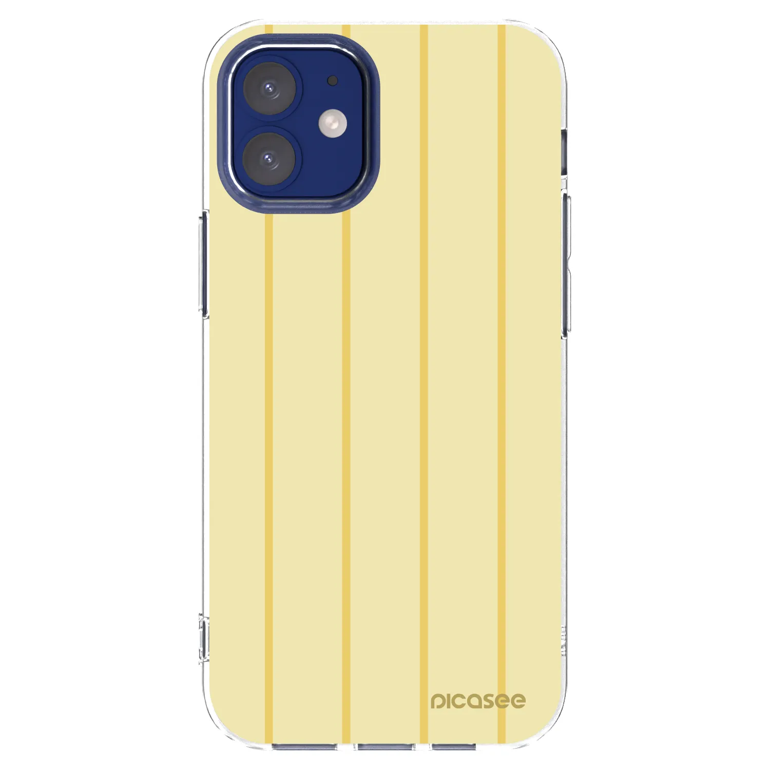 Picasee silikonowe przeźroczyste etui na Apple iPhone 12 mini - Liquid sunshine