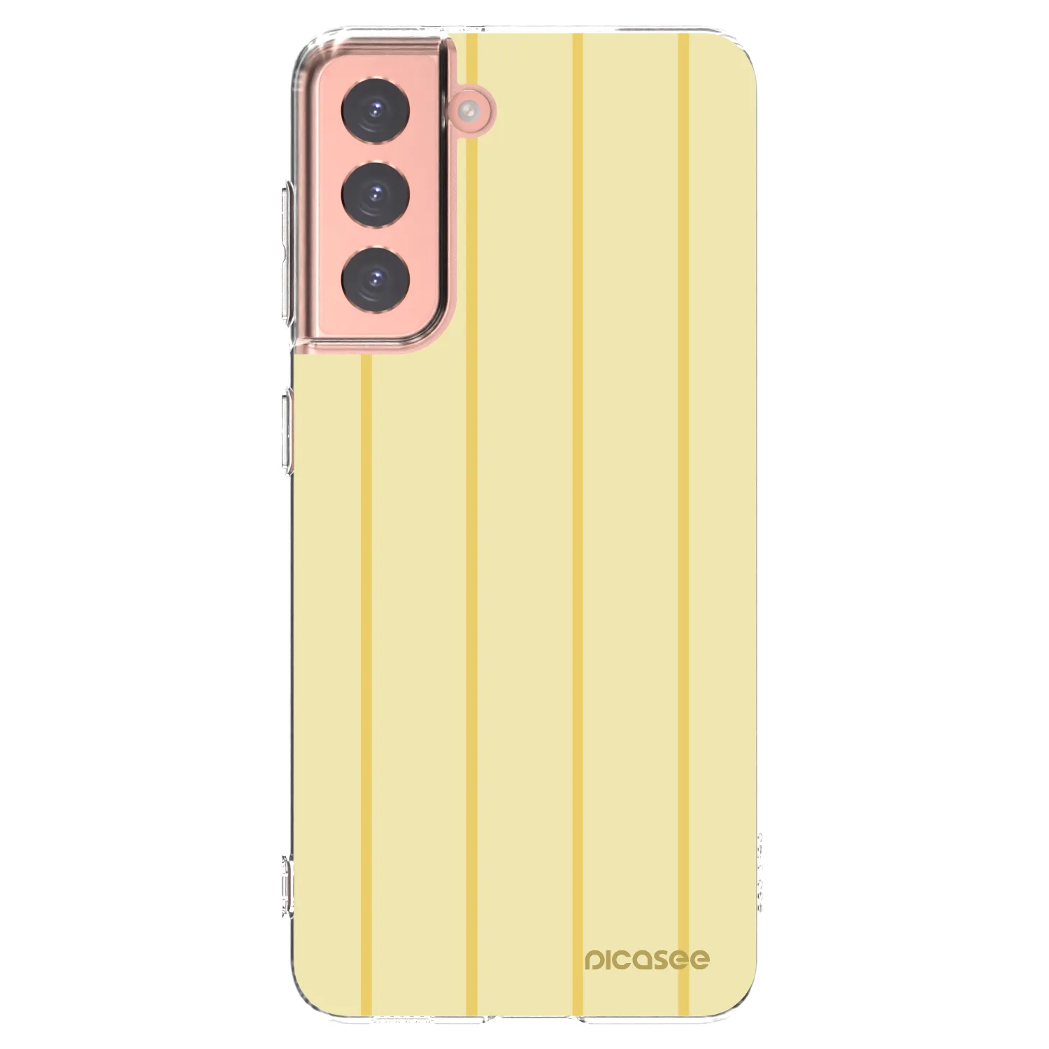 Picasee silikonowe przeźroczyste etui na Samsung Galaxy S21 5G G991B - Liquid sunshine