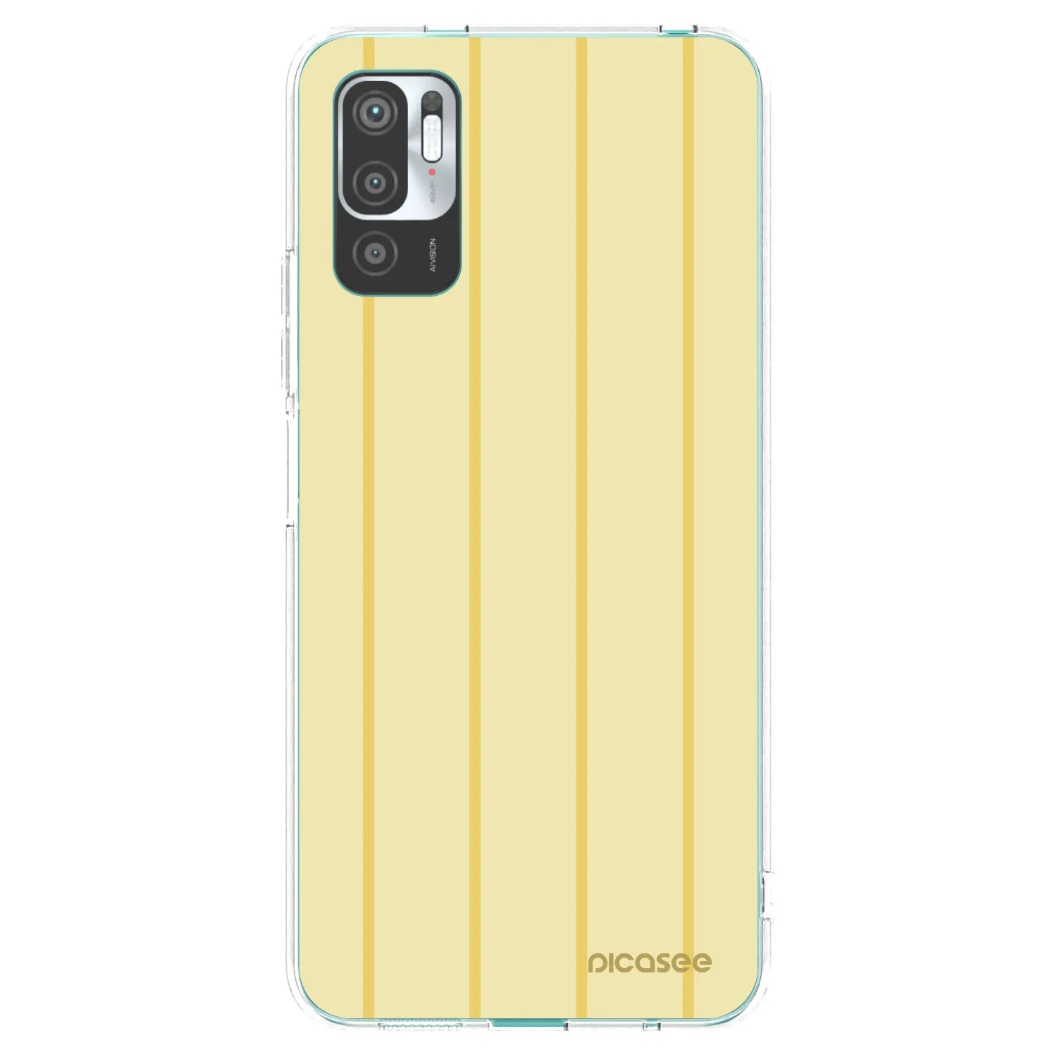 Picasee silikonowe przeźroczyste etui na Xiaomi Redmi Note 10 5G - Liquid sunshine