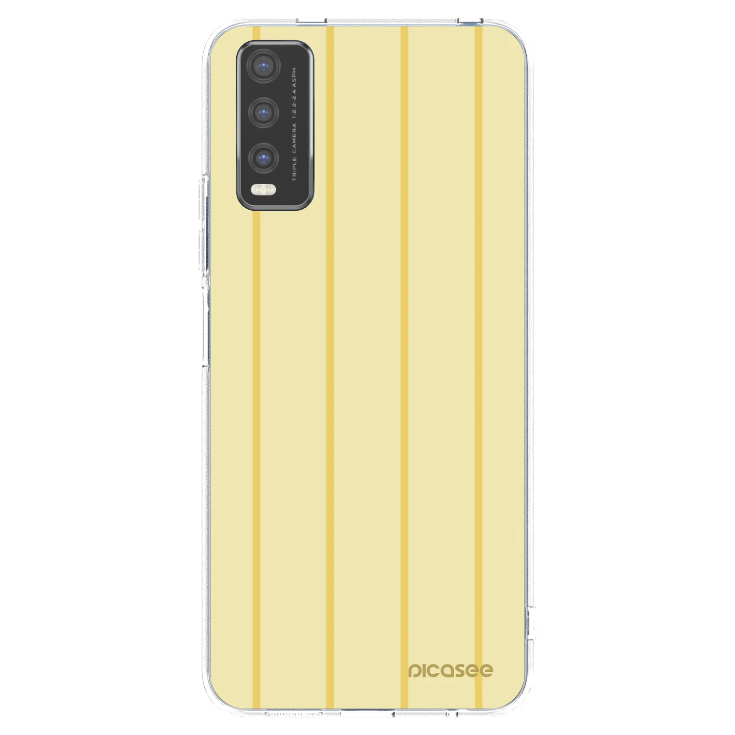 Picasee silikonowe przeźroczyste etui na Vivo Y20s - Liquid sunshine