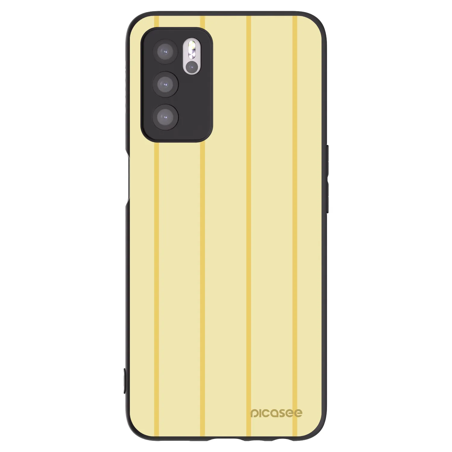 Picasee silikonowe czarne etui na OPPO A16s - Liquid sunshine