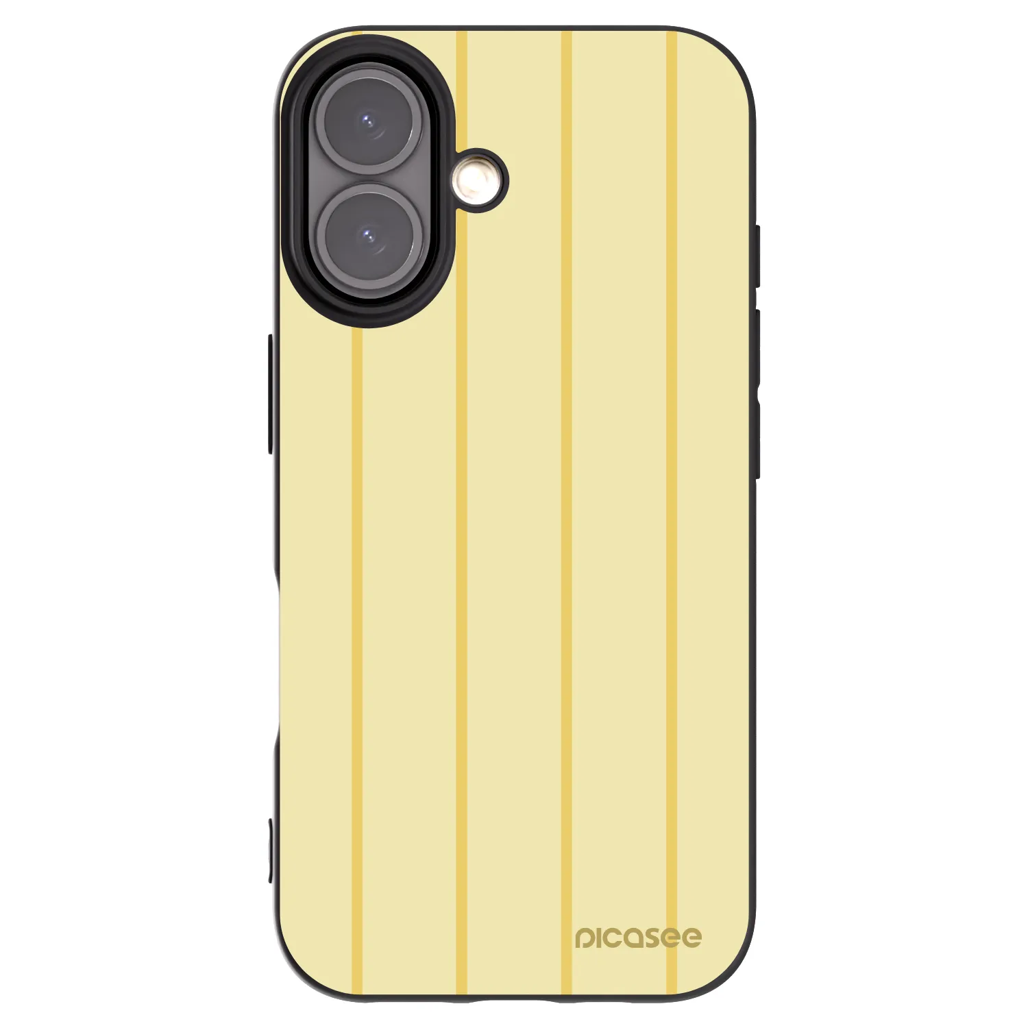 Picasee silikonowe czarne etui na Apple iPhone 16 - Liquid sunshine