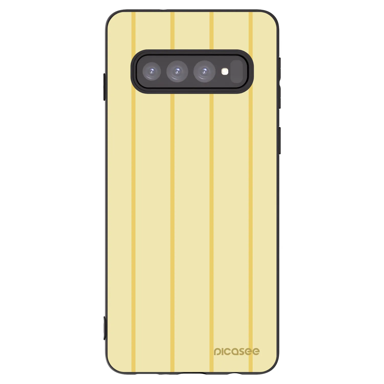 Picasee silikonowe czarne etui na Samsung Galaxy S10 G973 - Liquid sunshine