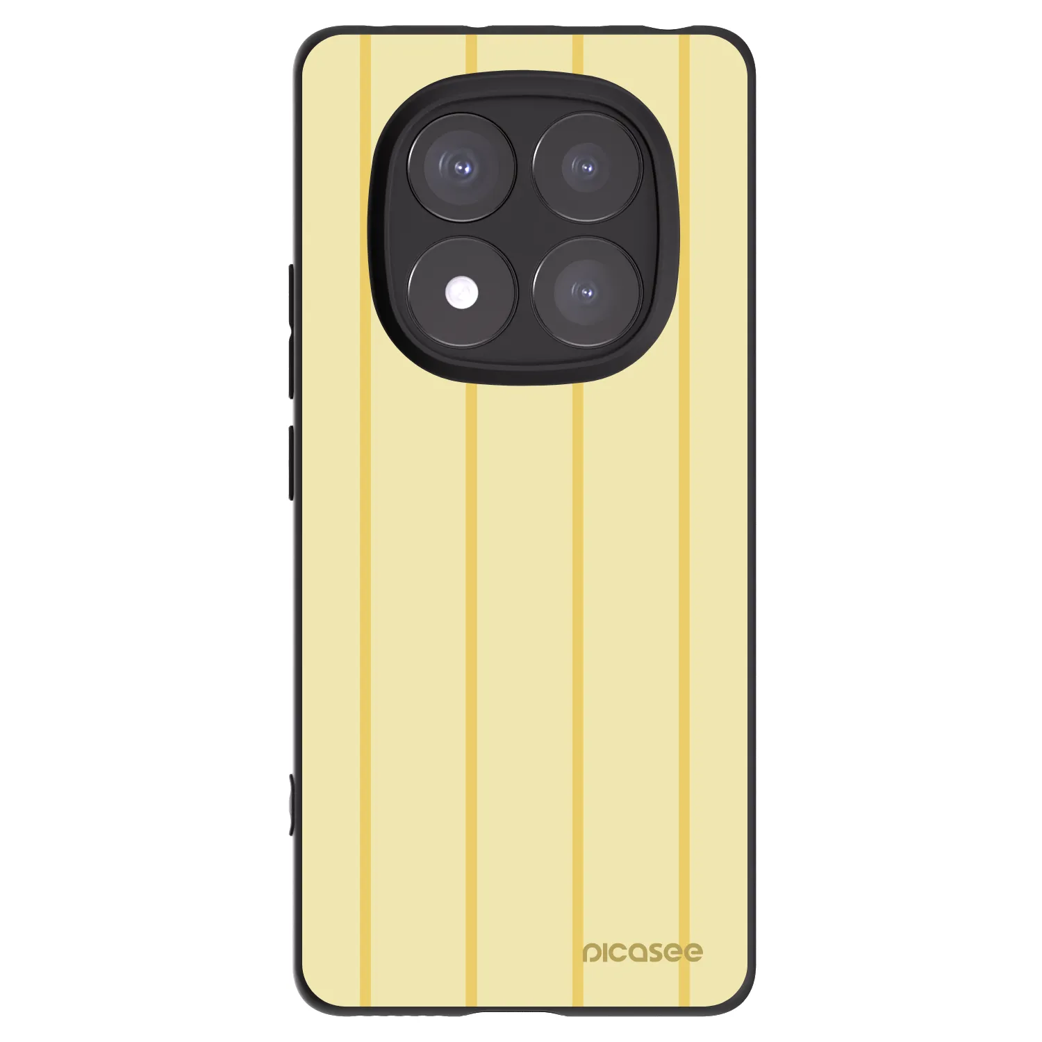 Picasee silikonowe czarne etui na Xiaomi Redmi Note 14 Pro+ 5G - Liquid sunshine