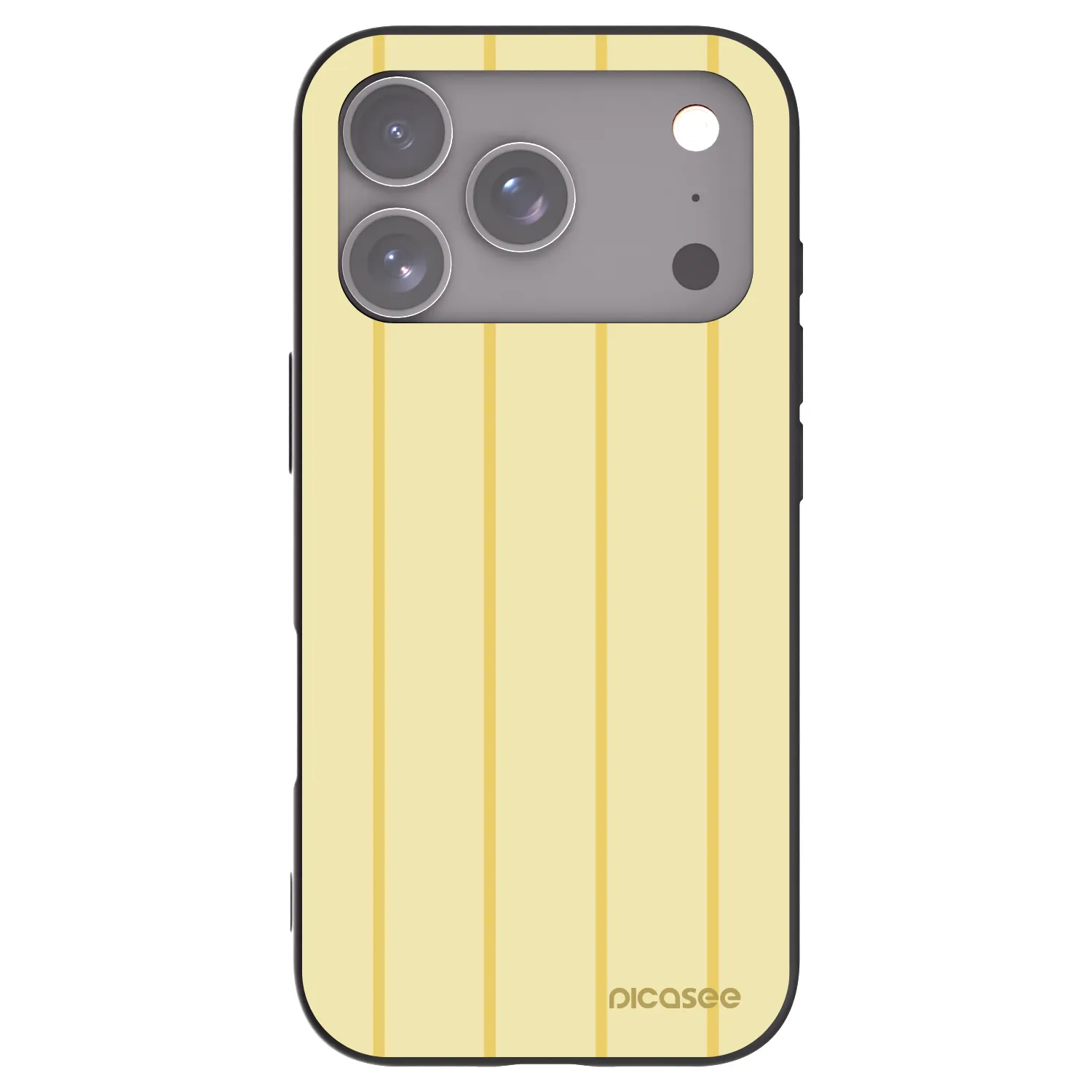 Picasee silikonowe czarne etui na Apple iPhone 17 Pro - Liquid sunshine