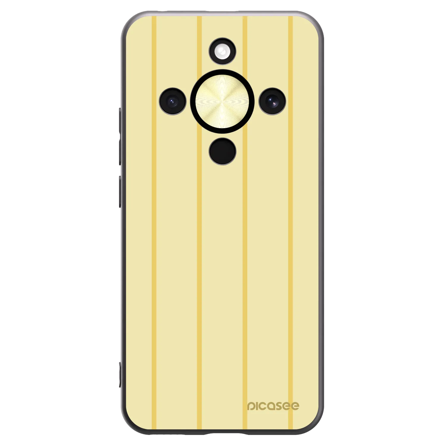 Picasee silikonowe czarne etui na Honor Magic8 Lite 5G - Liquid sunshine