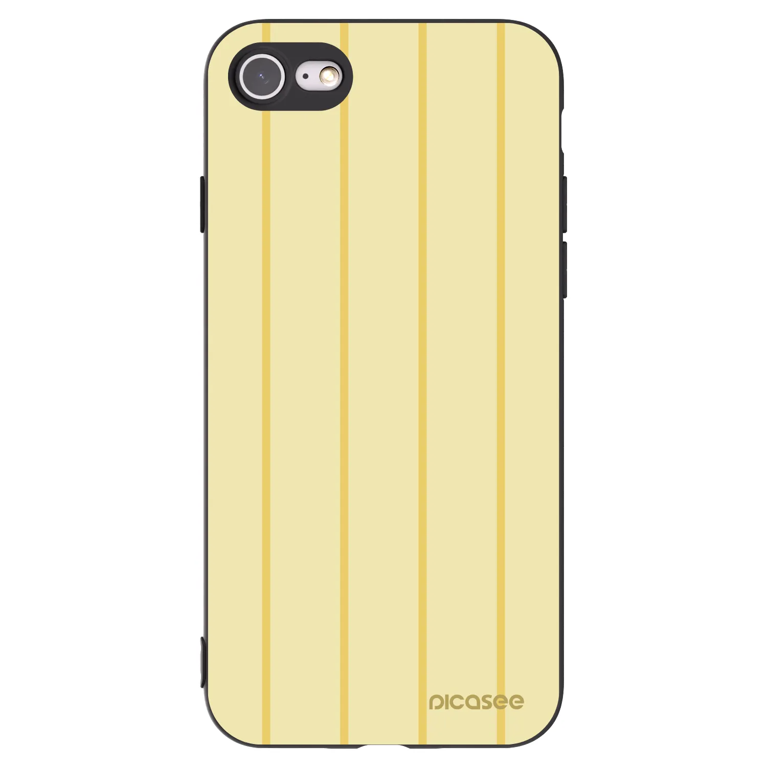 Picasee silikonowe czarne etui na Apple iPhone SE 2020 - Liquid sunshine