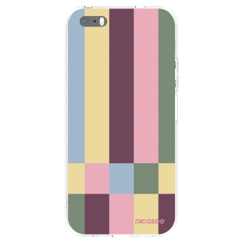 Picasee silikonowe przeźroczyste etui na Apple iPhone 5/5S/SE - Lobby tiles