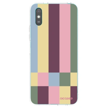 Picasee silikonowe przeźroczyste etui na Xiaomi Redmi 9A - Lobby tiles