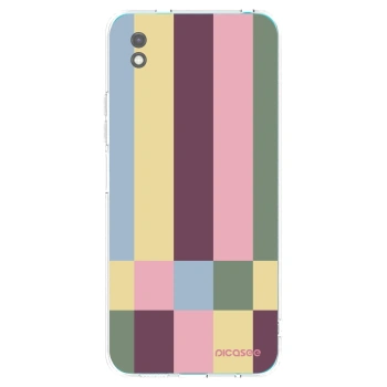 Picasee silikonowe czarne etui na Xiaomi Redmi 9A - Lobby tiles