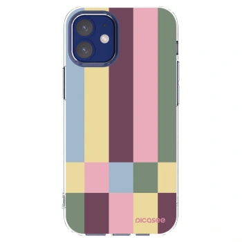 Picasee silikonowe przeźroczyste etui na Apple iPhone 12 mini - Lobby tiles