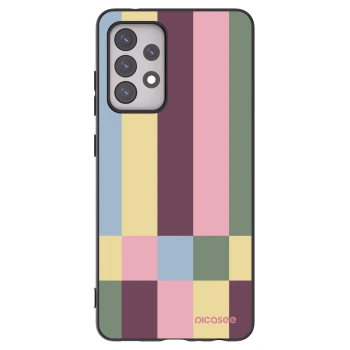 Picasee silikonowe czarne etui na Samsung Galaxy A52 5G A525F - Lobby tiles