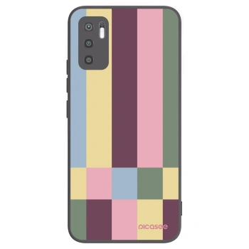 Picasee silikonowe czarne etui na Xiaomi Redmi Note 10 5G - Lobby tiles