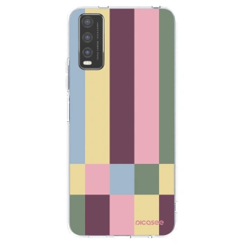 Picasee silikonowe przeźroczyste etui na Vivo Y20s - Lobby tiles