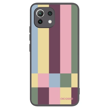 Picasee silikonowe czarne etui na Xiaomi 11 Lite 5G NE - Lobby tiles
