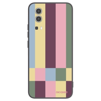 Picasee silikonowe czarne etui na Vivo Y72 5G - Lobby tiles