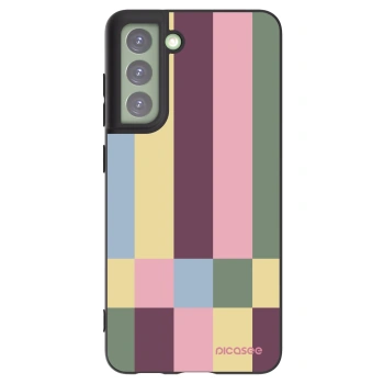 Picasee silikonowe czarne etui na Samsung Galaxy S21 FE 5G - Lobby tiles