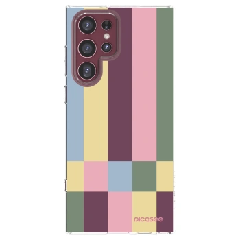 Picasee silikonowe przeźroczyste etui na Samsung Galaxy S22 Ultra 5G - Lobby tiles