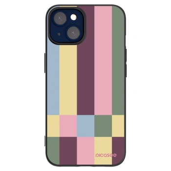 Picasee silikonowe czarne etui na Apple iPhone 14 - Lobby tiles