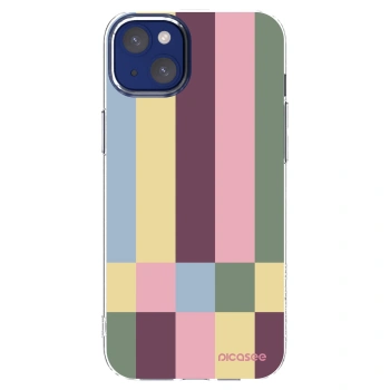 Picasee silikonowe przeźroczyste etui na Apple iPhone 14 Plus - Lobby tiles