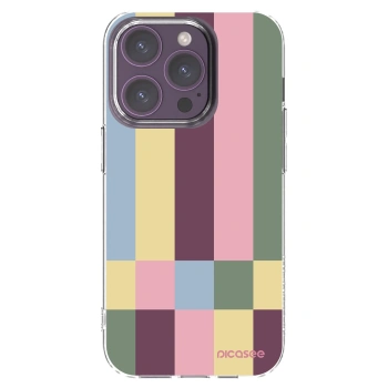 Picasee silikonowe przeźroczyste etui na Apple iPhone 14 Pro - Lobby tiles