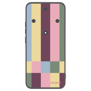 Picasee silikonowe czarne etui na Honor Magic5 Lite 5G - Lobby tiles