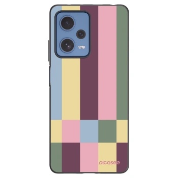Picasee silikonowe czarne etui na Xiaomi Redmi Note 12 Pro 5G - Lobby tiles
