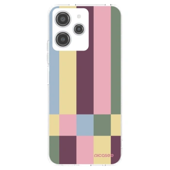 Picasee silikonowe przeźroczyste etui na Xiaomi Redmi 12 4G - Lobby tiles