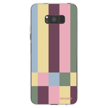 Picasee silikonowe przeźroczyste etui na Samsung Galaxy S8 G950F - Lobby tiles