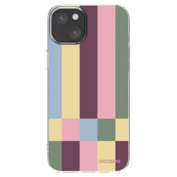 Picasee silikonowe przeźroczyste etui na Apple iPhone 15 Plus - Lobby tiles
