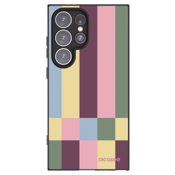 Picasee silikonowe czarne etui na Samsung Galaxy S24 Ultra S928B 5G - Lobby tiles