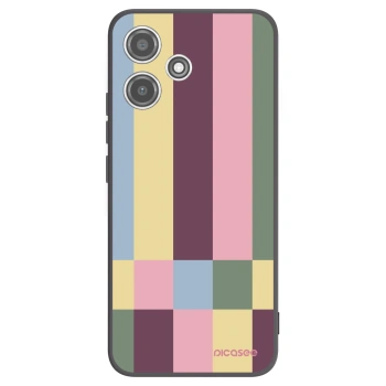 Picasee silikonowe czarne etui na Xiaomi Redmi 12 5G - Lobby tiles