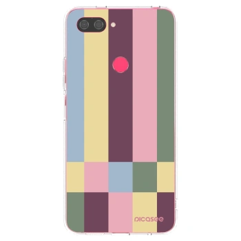 Picasee silikonowe przeźroczyste etui na Xiaomi Mi 8 Lite - Lobby tiles