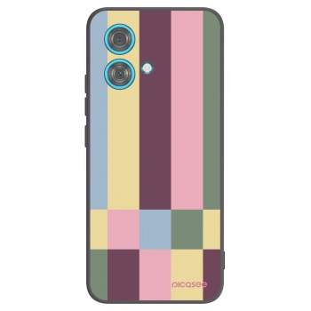 Picasee silikonowe czarne etui na Motorola Edge 40 Neo - Lobby tiles