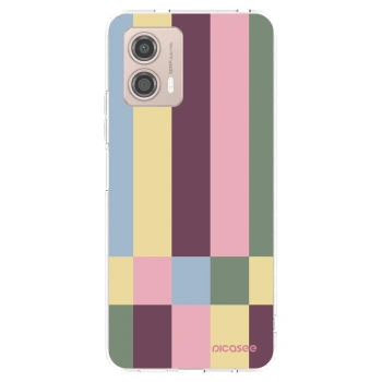 Picasee silikonowe przeźroczyste etui na Motorola Moto G53 5G - Lobby tiles