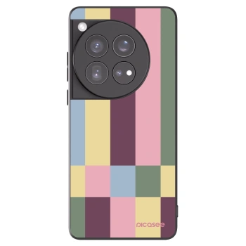 Picasee silikonowe czarne etui na OnePlus 12 5G - Lobby tiles