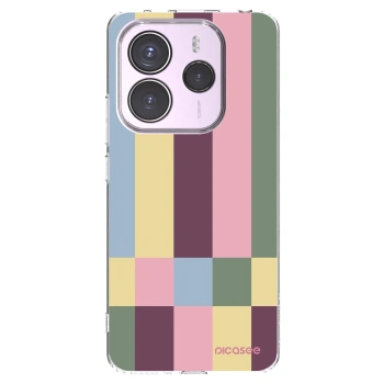 Picasee silikonowe przeźroczyste etui na Xiaomi Redmi Note 14 5G - Lobby tiles