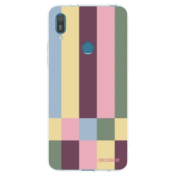 Picasee silikonowe przeźroczyste etui na Huawei Y7 2019 - Lobby tiles