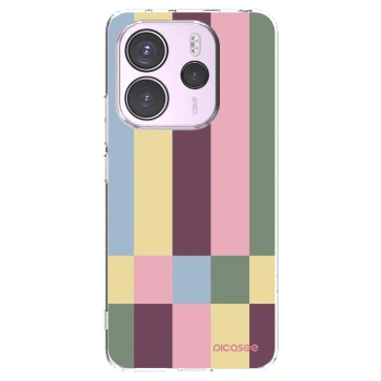 Picasee silikonowe przeźroczyste etui na Xiaomi Redmi Note 14 4G - Lobby tiles