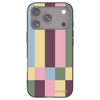 Picasee silikonowe czarne etui na Apple iPhone 17 Pro - Lobby tiles